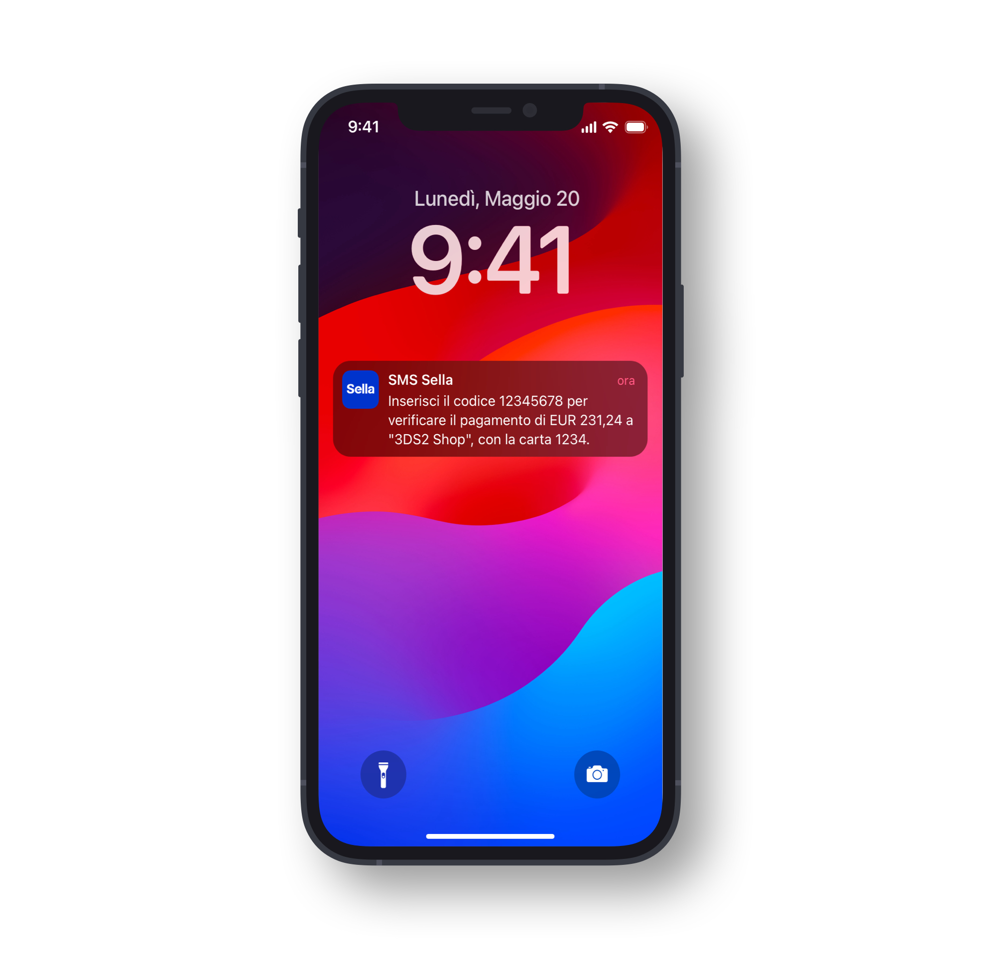Se non hai attivo il servizio di biometria: inserisci il codice otp ricevuto via SMS in fase di pagamento, inserisci pin o password utilizzato insieme al tuo codice cliente o username per accedere ad app Sella o Internet Banking